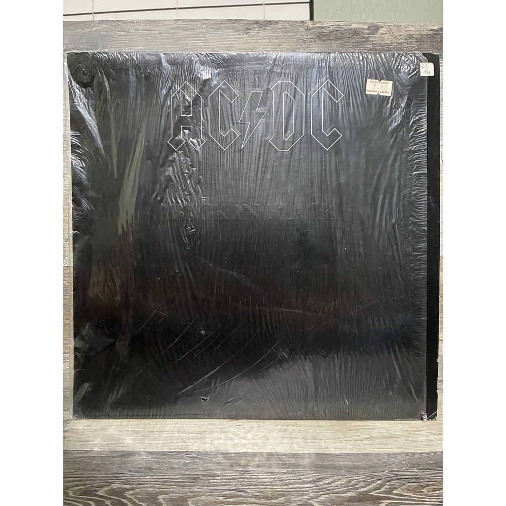 AC/DC Back In Black Vinyl LP Album Atlantic SD 16018 Embossed Cover 1980
